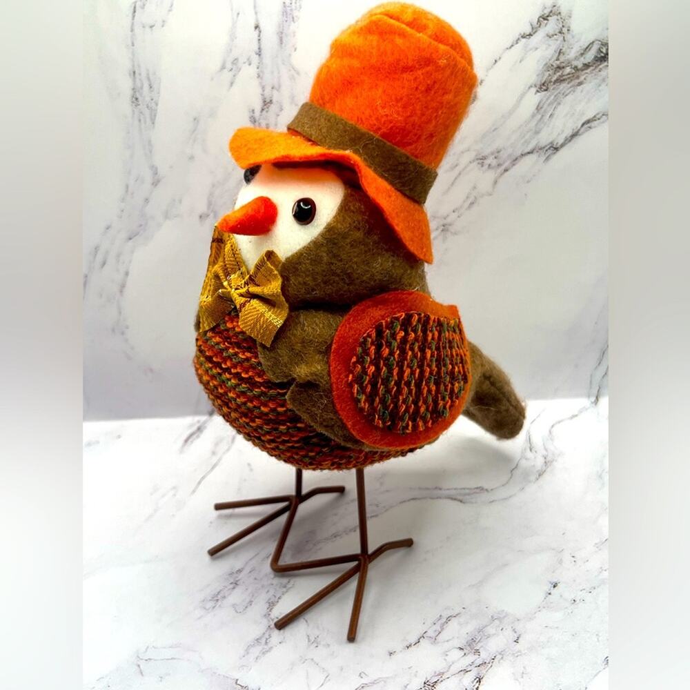 Autumn fall harvest fabric bird